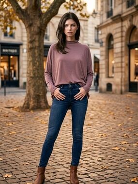 Frank & Eileen Funnel Neck Tee